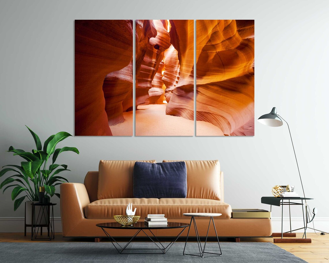 Antelope Canyon Arizona Orange Wave Rock Slot Canyon Walls Poster