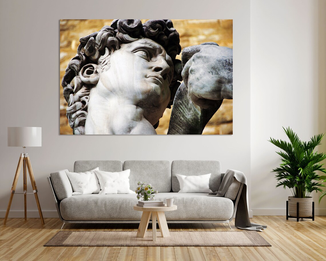 Michelangelo Statue Of David Sculpture Close Up Italy Art Poster - Image 2