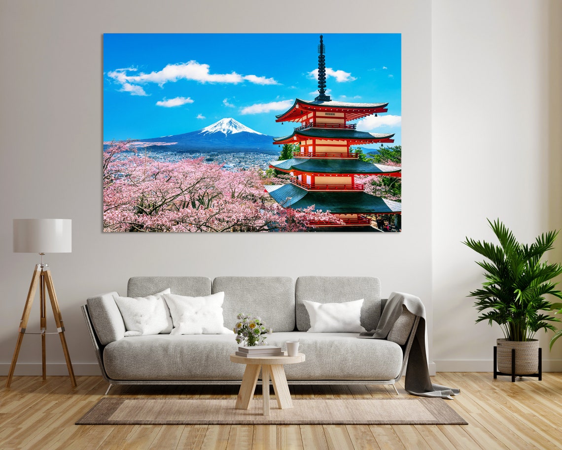 Japan Nature Painting Art For Wall Fuji Mountain Pictures Print Fuji Hakone Izu National Park In Japan Fuji Mountain Travel Art