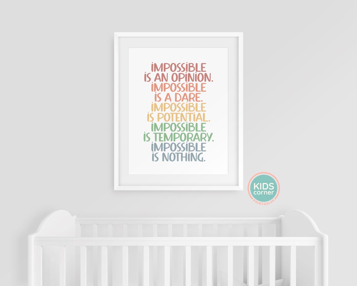 Impossible Is An Opinion Dare Potential Temporary Nothing Poster - Image 3