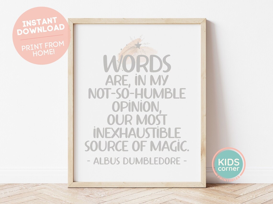 Words Are In My Not So Humble Opinion Art Print