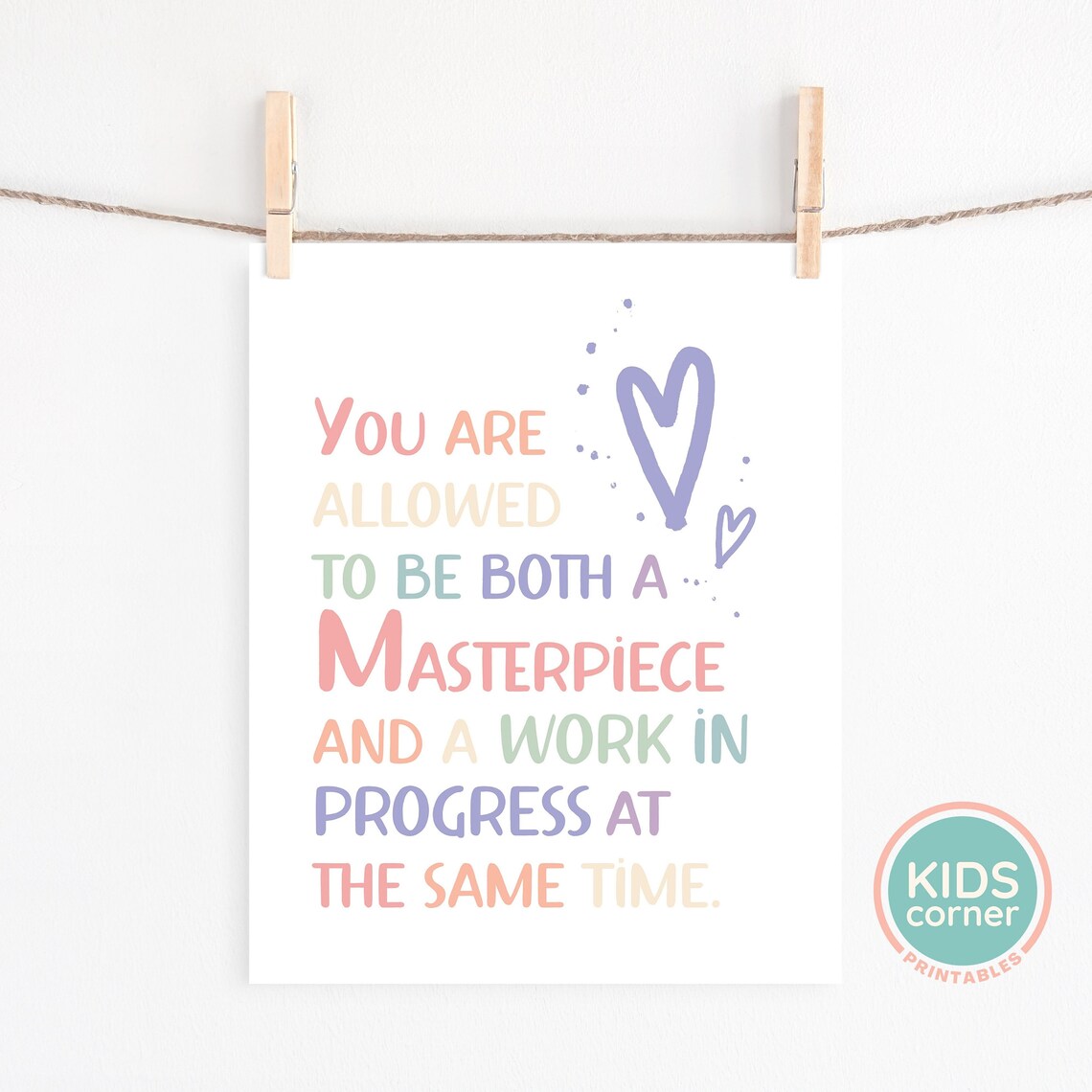 You Are Allowed To Be Both Positive Art Print - Image 2