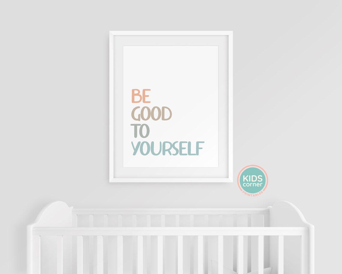 Be Good To Yourself Boho Neutral Mindfulness Affirmation Poster - Image 3