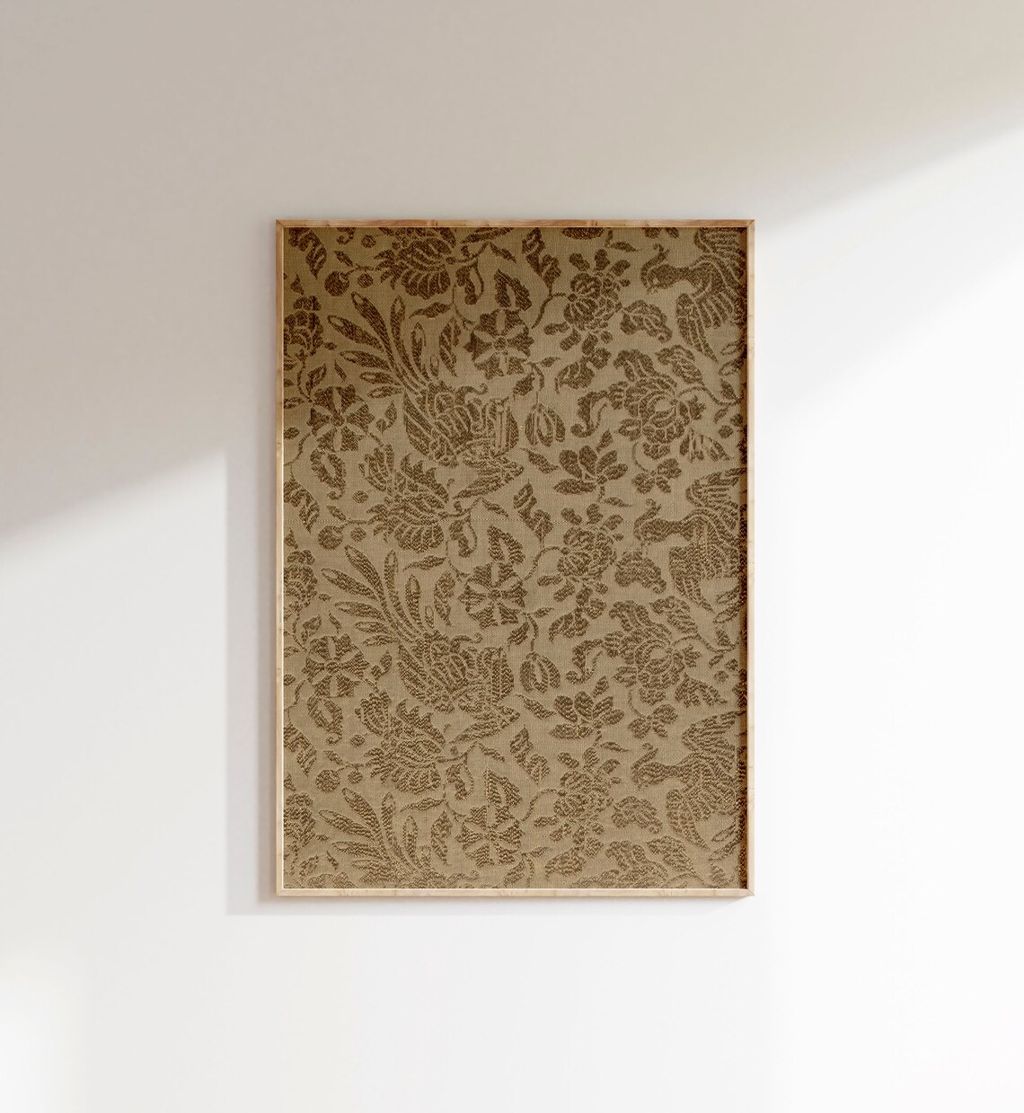 Vintage Floral Tapestry Print, Victorian Textile Art - Image 5
