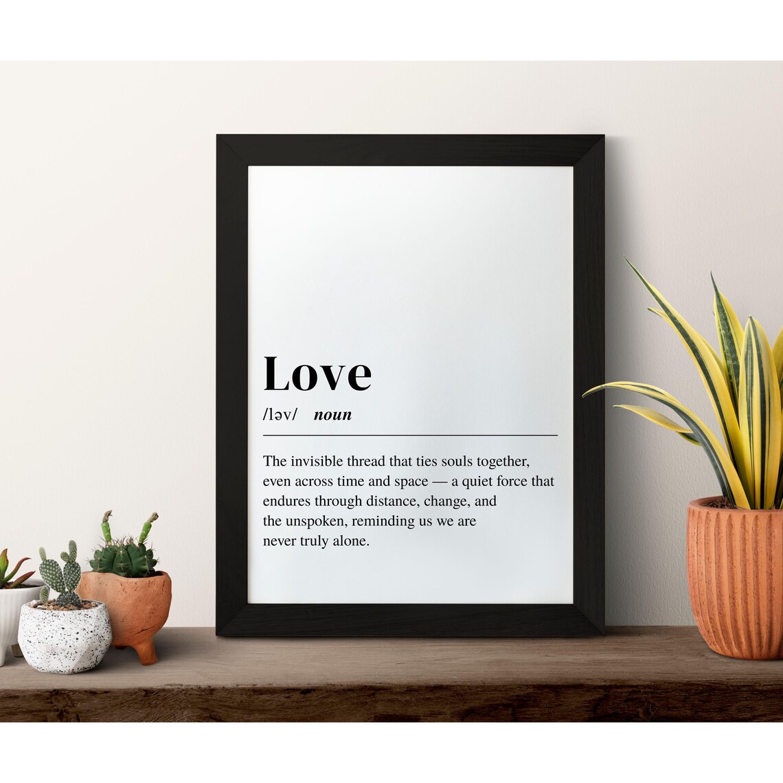 Love Definition Dictionary Quote Poster Minimalist Typography - Image 2