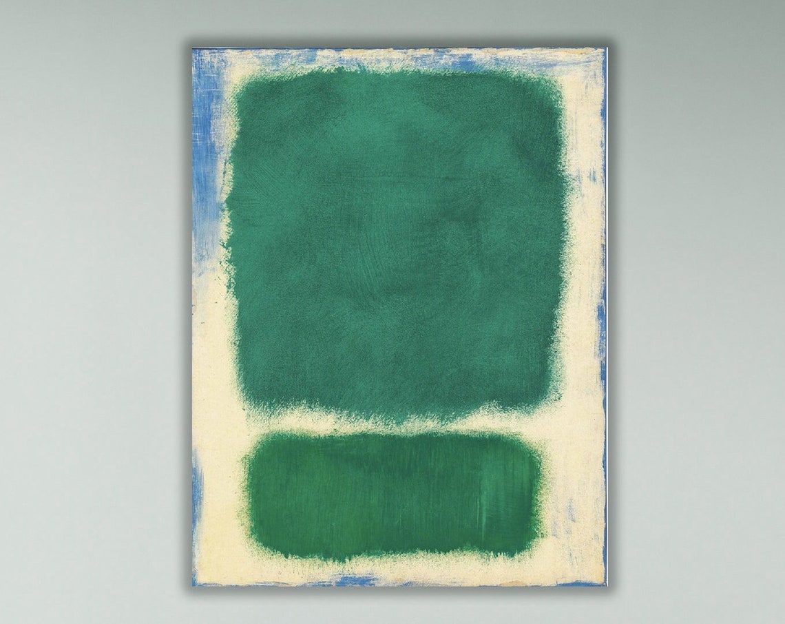 Mark Rothko Green Abstract Art Print