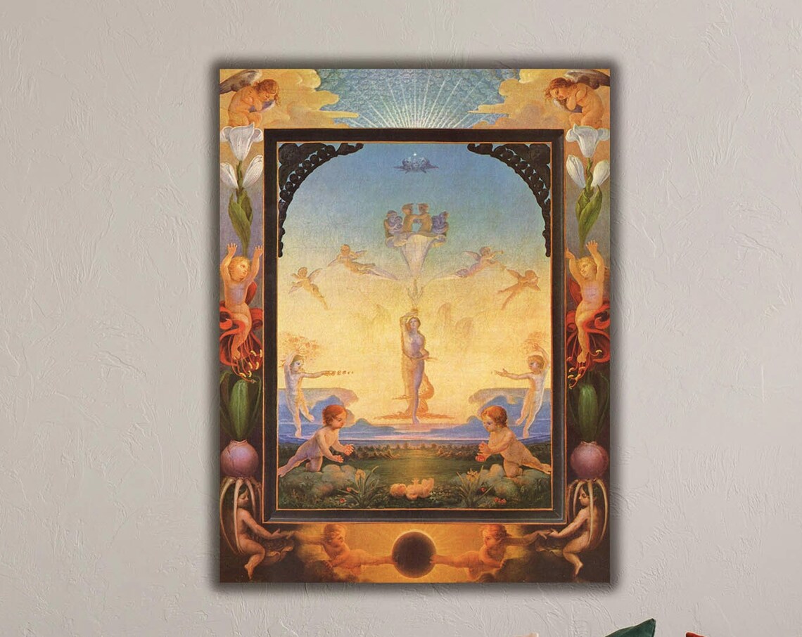 Philipp Otto Runge The Morning Romantic Era Cherub Dawn Masterpiece Poster