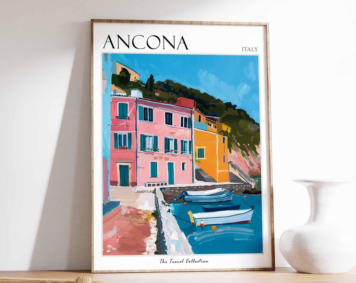 Ancona Poster Italian Travel Print Ancona Travel Art Ancona Wall Art Italian Travel Ancona Home Decor Ancona Travel Gift Italian Art