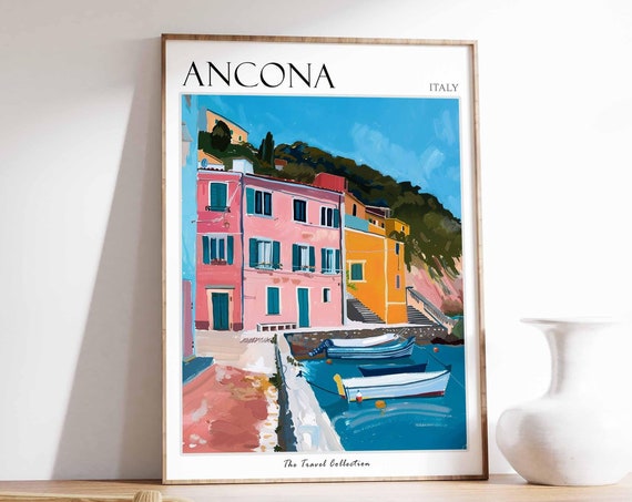 Ancona Poster Italian Travel Print Ancona Travel Art Ancona Wall Art Italian Travel Ancona Home Decor Ancona Travel Gift Italian Art