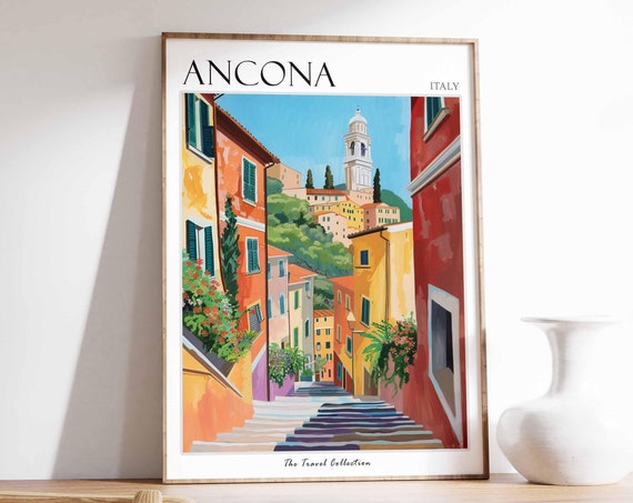 Ancona Poster Italian Travel Print Ancona Travel Art Ancona Wall Art Italian Travel Ancona Home Decor Ancona Travel Gift Italian Art