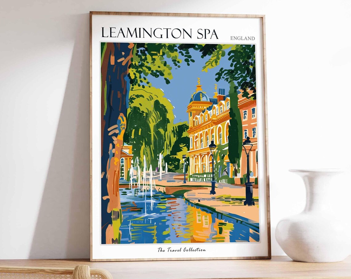 Leamington Spa England Garden Fountains by Grand Hall Poster