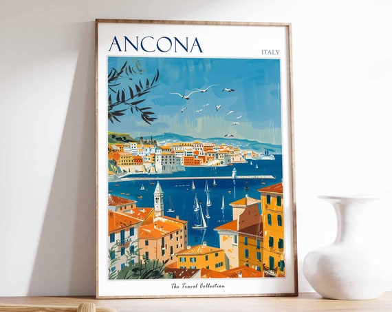 Ancona Poster Italian Travel Print Ancona Travel Art Ancona Wall Art Italian Travel Ancona Home Decor Ancona Travel Gift Italian Art