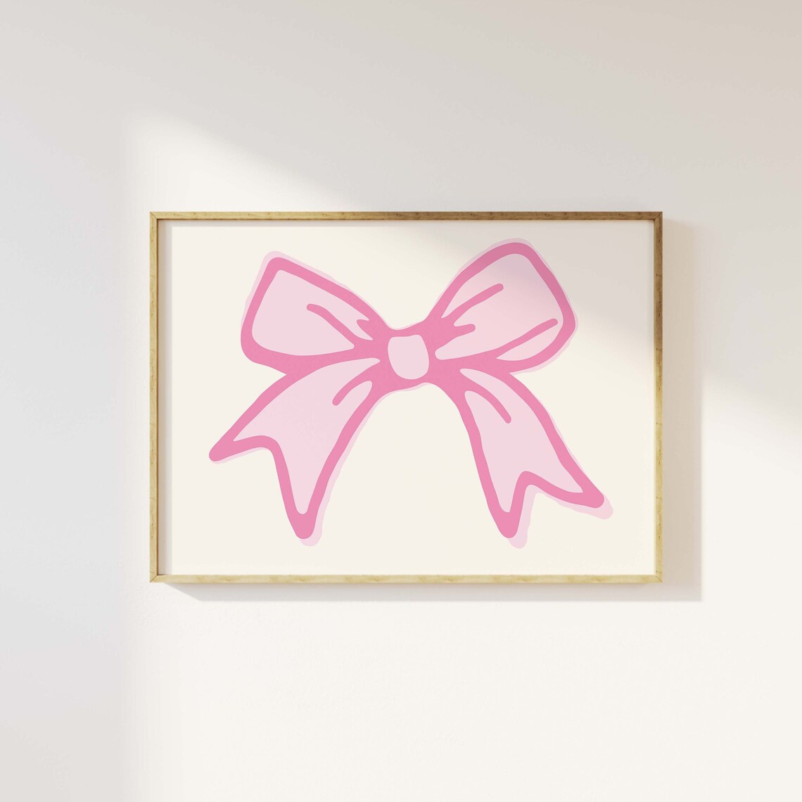 Pink Ribbon Bow Coquette Balletcore Nursery Girls Room Art Poster - Image 4