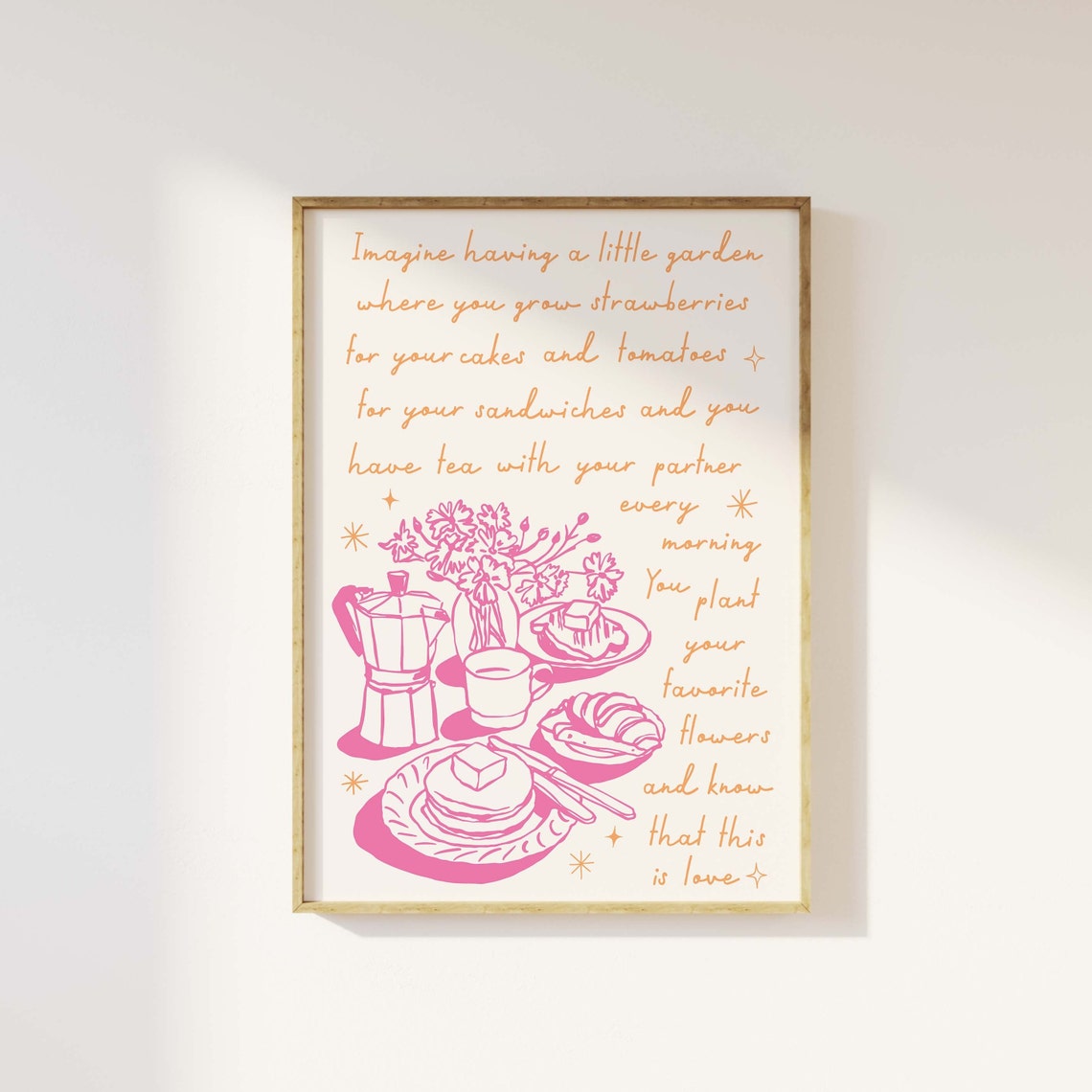 Handdrawn Quote Print Art Cute Illustrations Art Trendy Affirmation Wall Art Positivity Art - Image 2