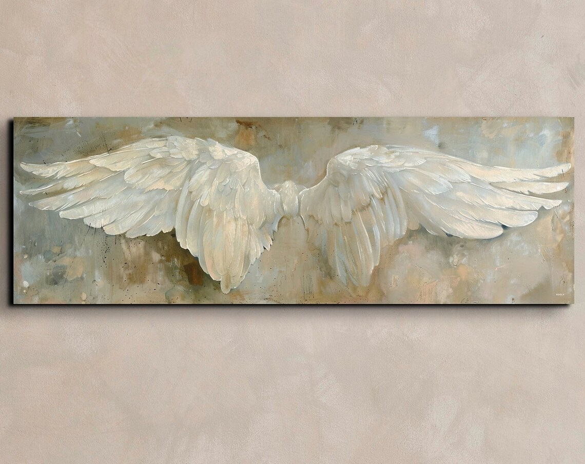 Panoramic Angel Wings, Angelic Style Wall Art