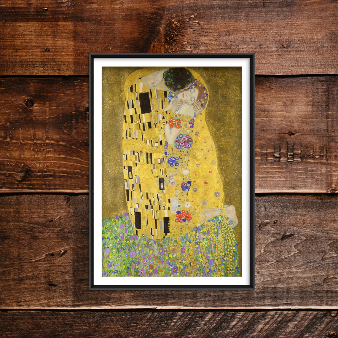 The Kiss by Gustav Klimt, Fine Art Print - Image 3