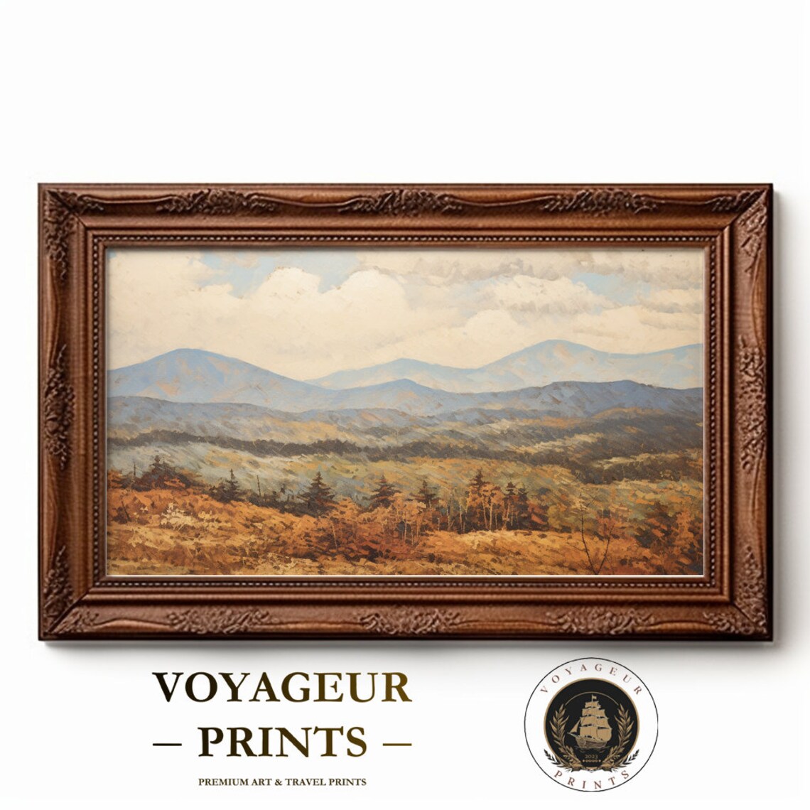 Rolling Hills Oil Painting, Home Decor Gift