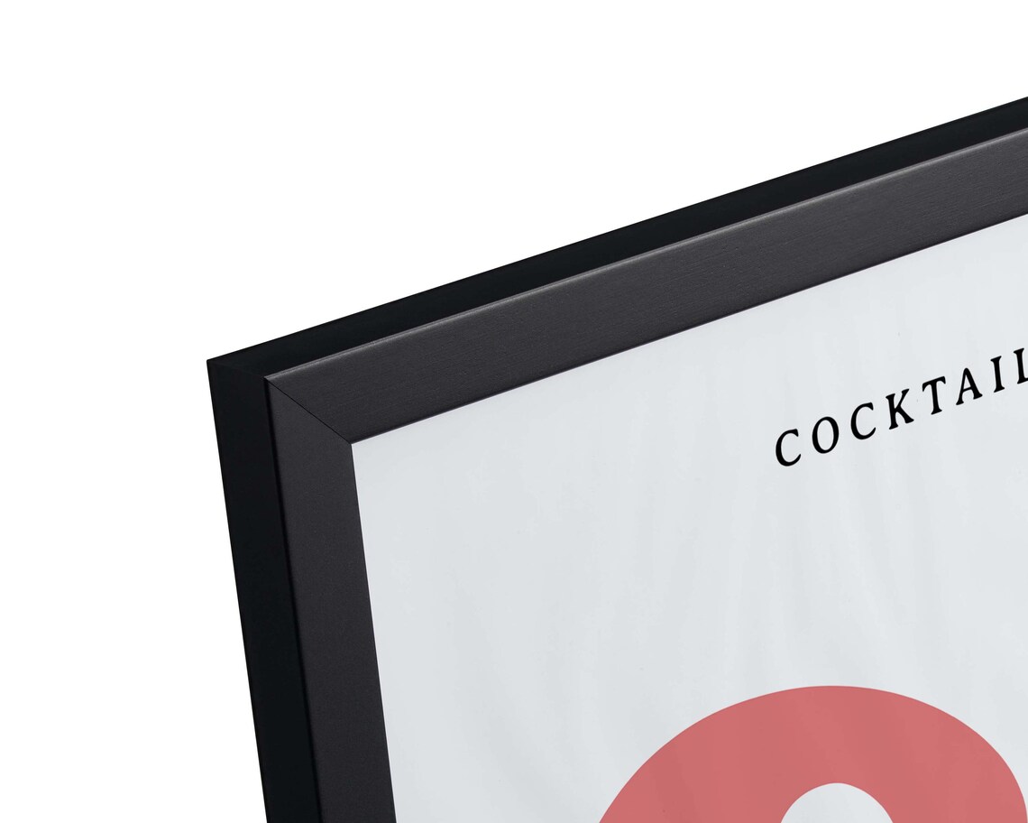 Cosmo Cocktail of the Day Bubble Letters Drink Recipe Poster - Image 2