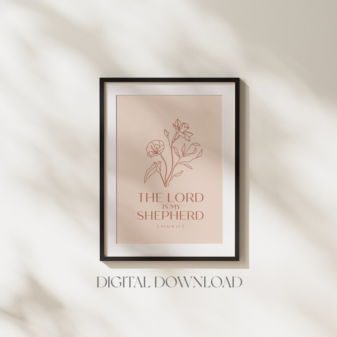 The Lord Is My Shepherd Psalm 23 Minimalist Art - Image 5