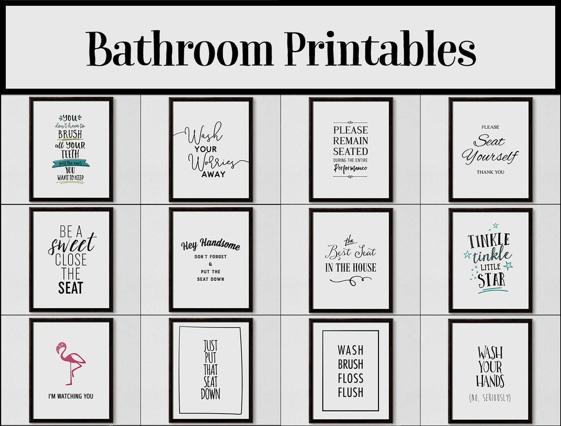 Be a Sweet Close the Seat Funny Bathroom Etiquette Sign Poster - Image 2