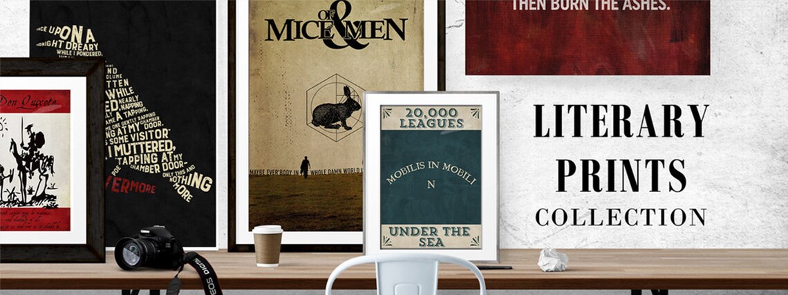 Of Mice and Men Literary Art Print, Steinbeck Quotes - Image 2