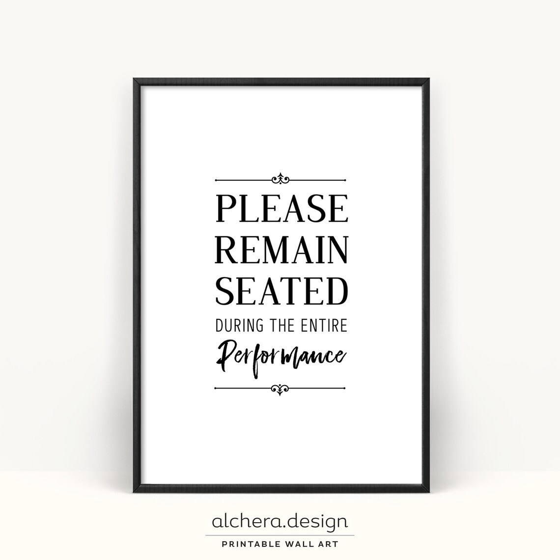 Funny Bathroom Quote Art Print, Minimalist Modern
