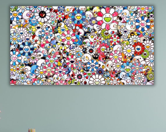 Takashi Murakami Wall Decor Gagosian Takashi Murakami Home Decor Wrapping Paper Print Wall Art Gift For Him Her Ready To Hang