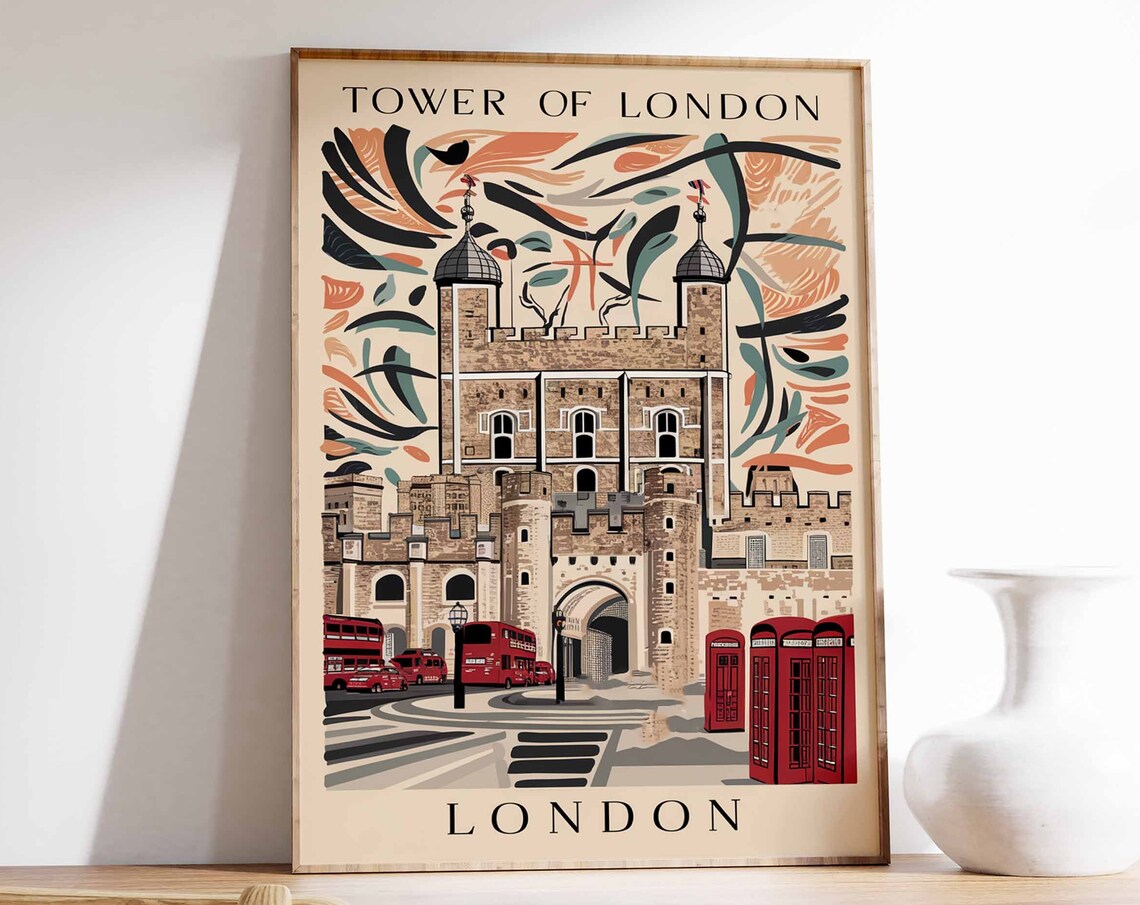 Tower Of London Vintage Travel Poster Art Print