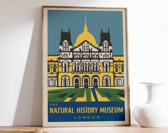 The British Museum Poster London Print London Art London Poster London Travel Print William Morris Print Vintage Decor