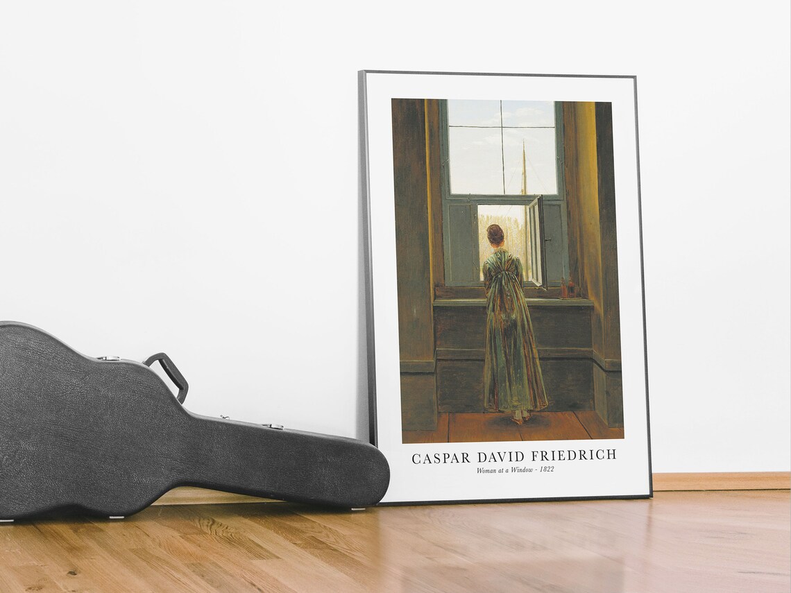 Caspar David Friedrich Woman at a Window 1822 Museum Art Poster - Image 6