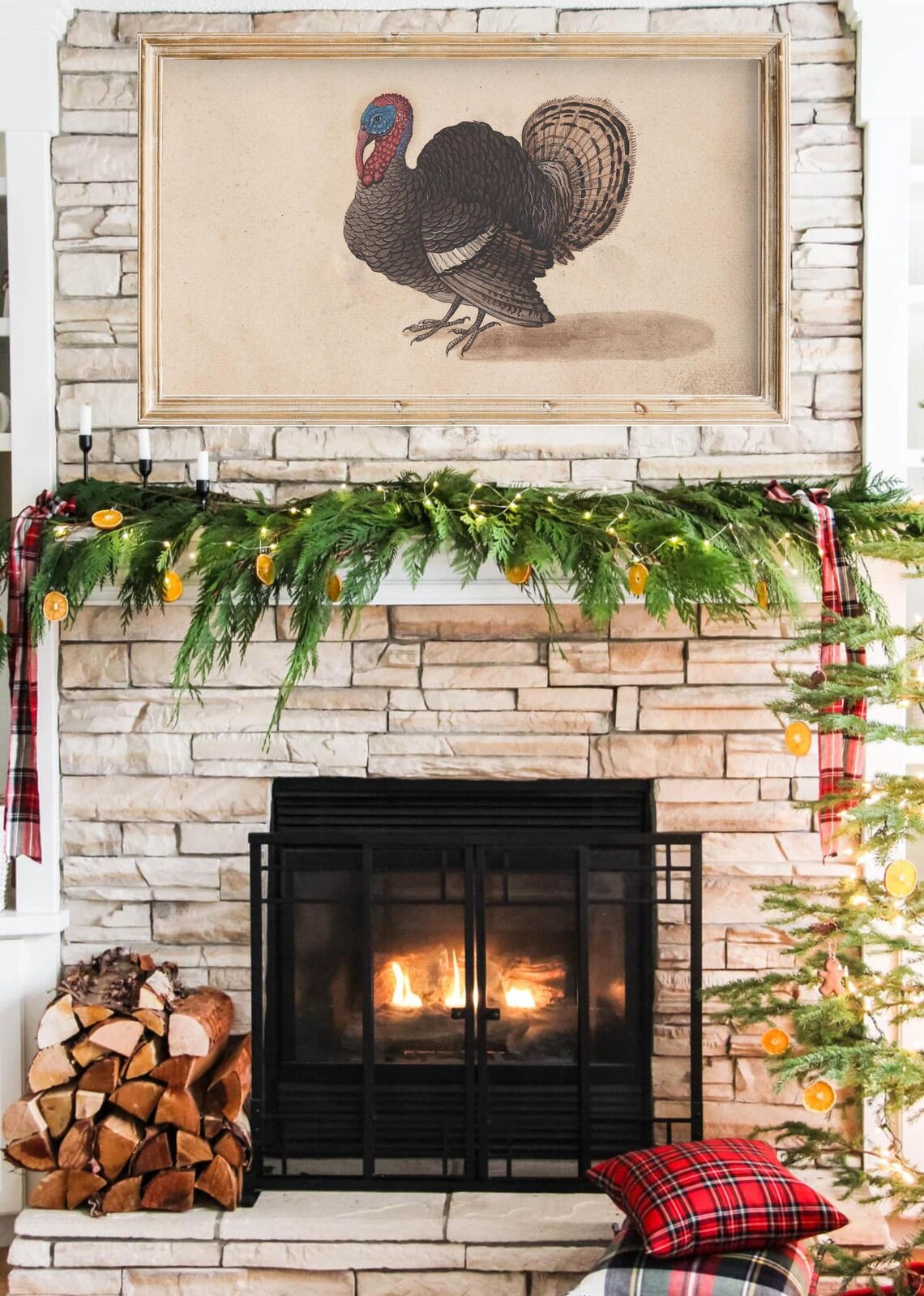Thanksgiving Turkey Vintage Fall Art Print - Image 2