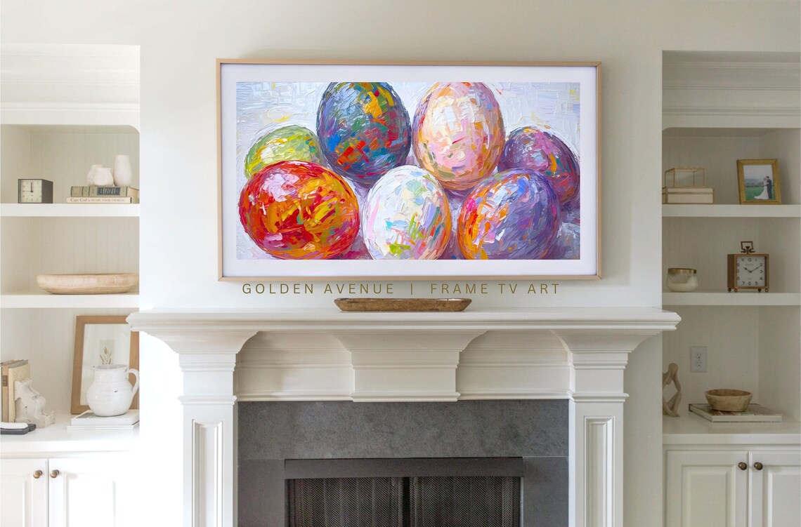 Modern Abstract Easter Egg Art Print, Spring Decor - Image 3