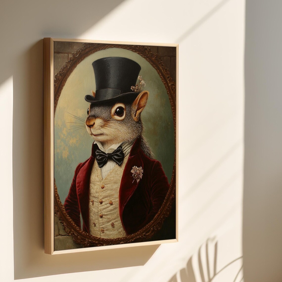 Elegant Squirrel Portrait, Victorian Steampunk - Image 5