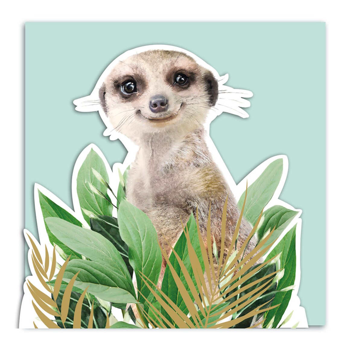 Meerkat Cute Greeting Card, Lola Design X ZSL