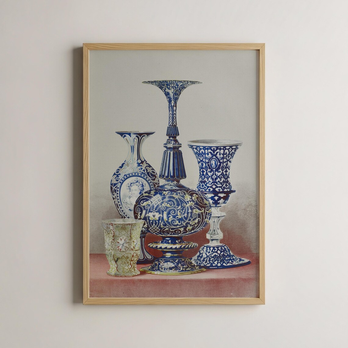 Vintage Still Life Ceramic Vases Art Print