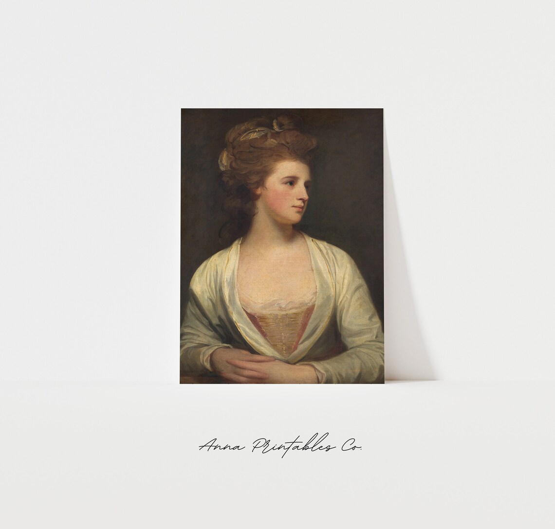 18th Century Portrait Of A Woman, Vintage Art Print