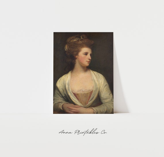 18th Century Portrait Of A Woman, Vintage Art Print