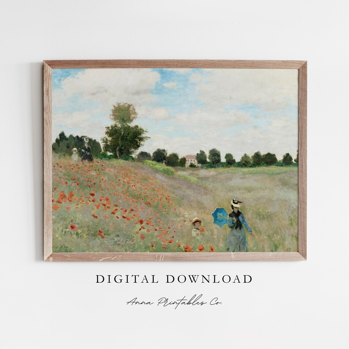 Monet Poppies Wild Poppy Field Impressionist Argenteuil Poster