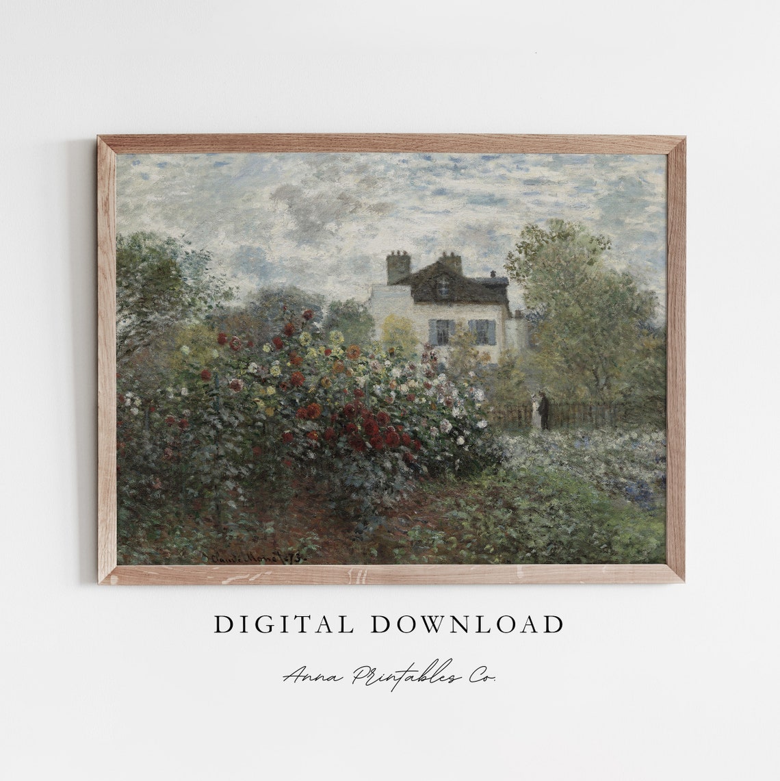 Claude Monet Garden House Impressionist Masterpiece Art Poster