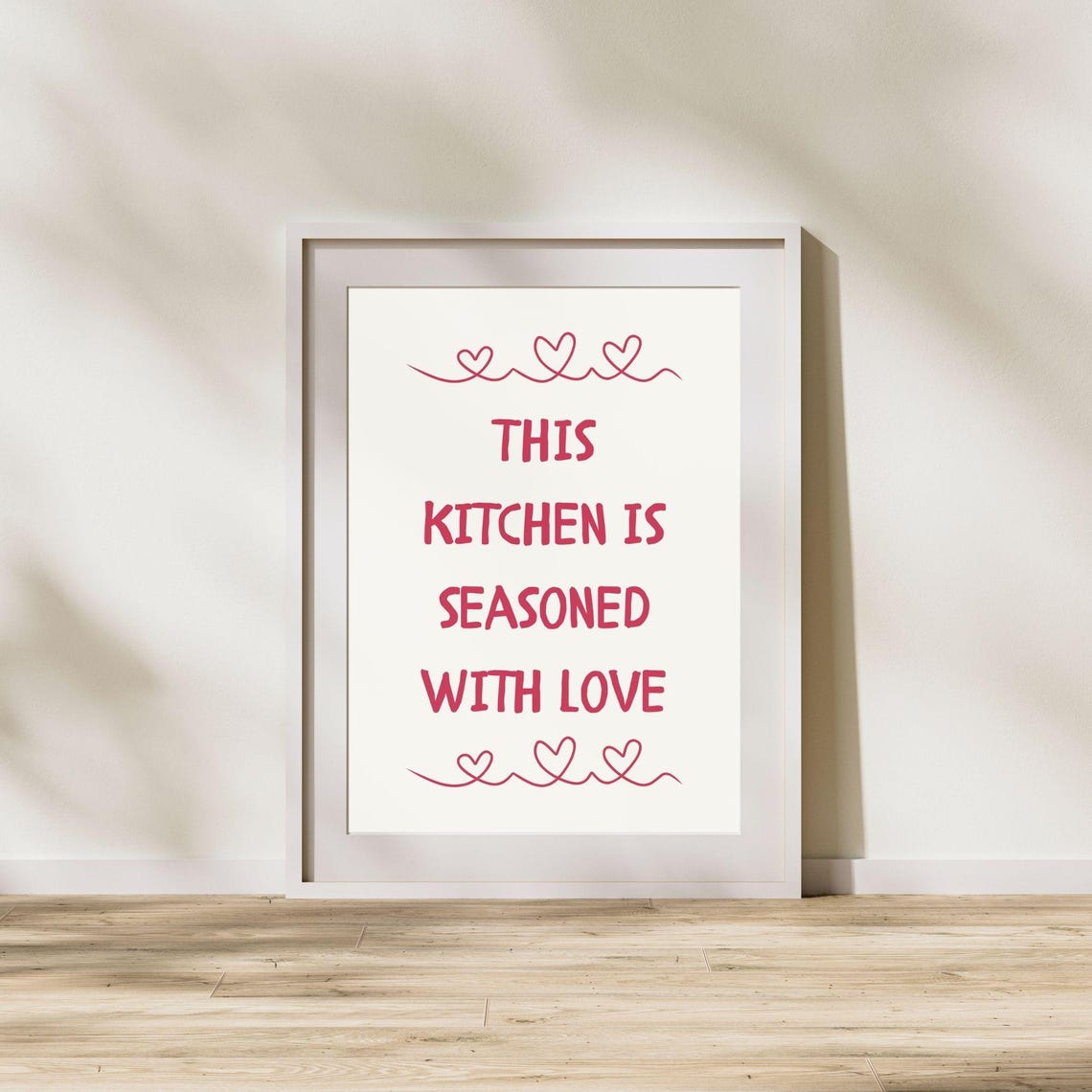 This Kitchen Is Seasoned With Love Fun And Playful Wall Art Kitchen Poster Playful Kitchen Art Cute Kitchen Decor - Image 2