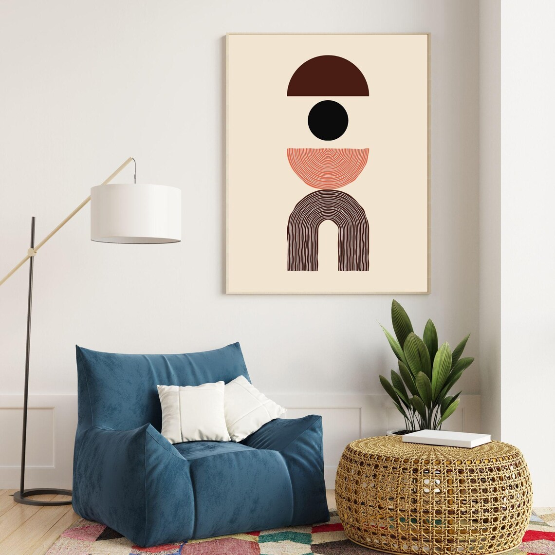Boho Passion Inspired Abstract Art, Romantic Decor - Image 2