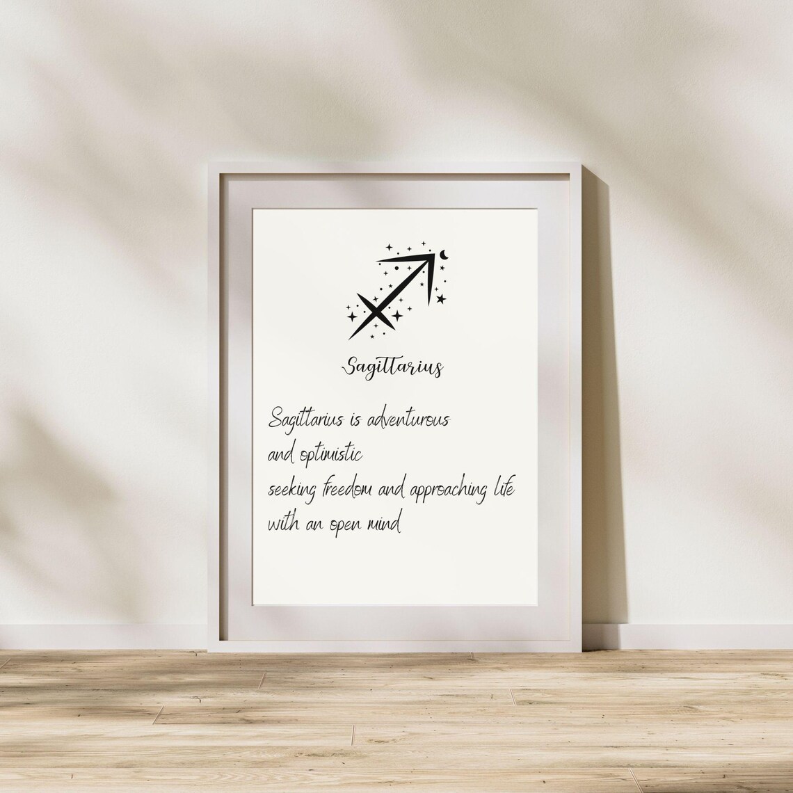 Sagittarius Zodiac Sign, Minimalist Art Print - Image 4