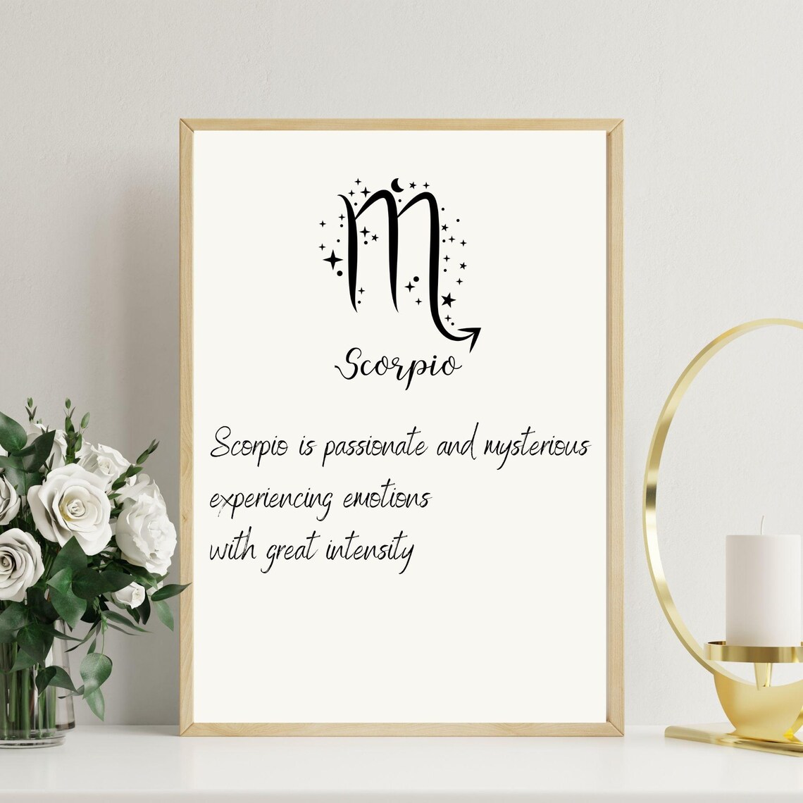 Scorpio Zodiac Sign Minimalist Art Print - Image 5