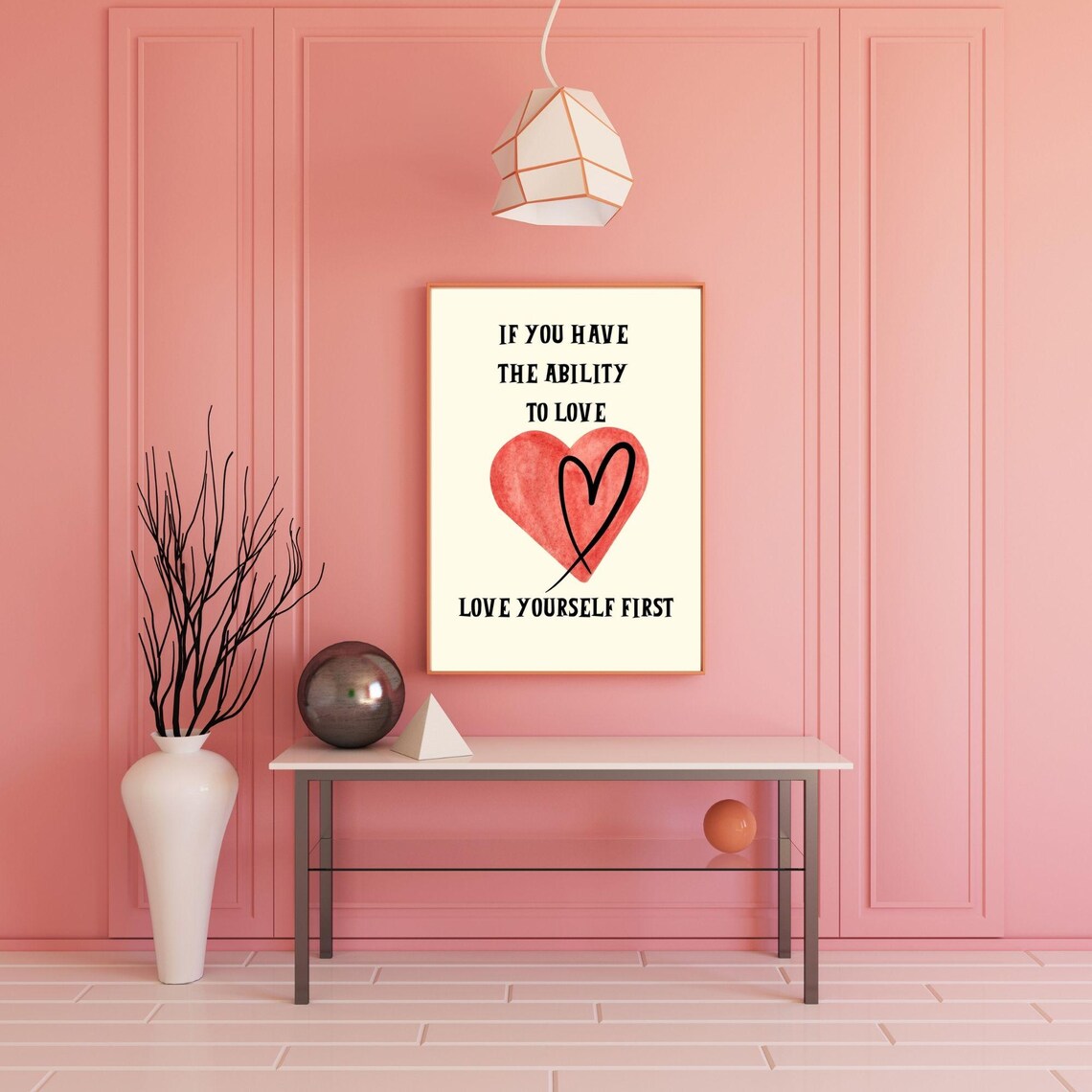 Love Yourself First, Minimalist Motivation Quote - Image 5