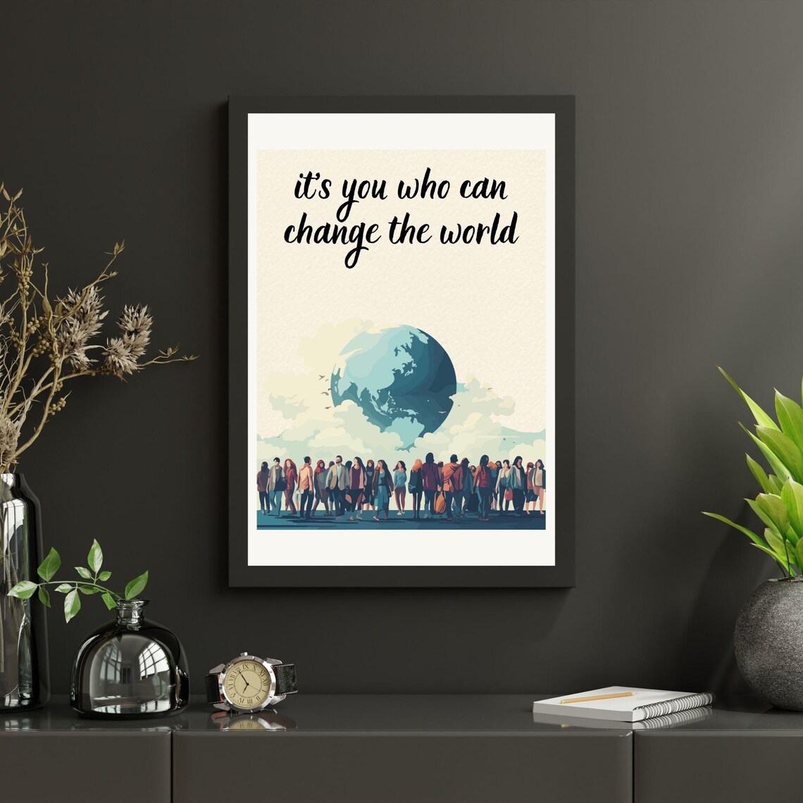 Its You Who Can Change The World - Quote Print - Image 3