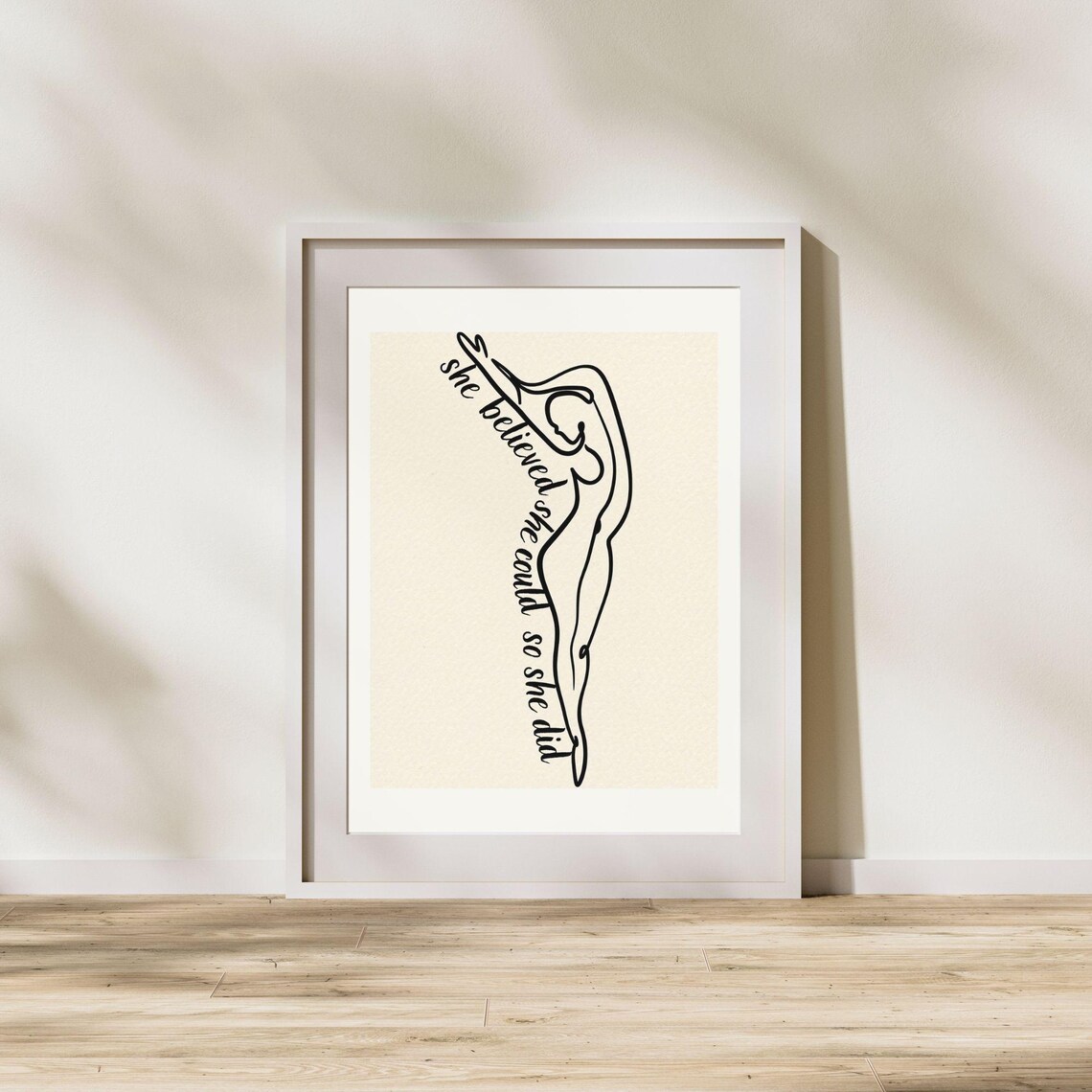 She Believed She Could So She Did, Feminine Art - Image 4