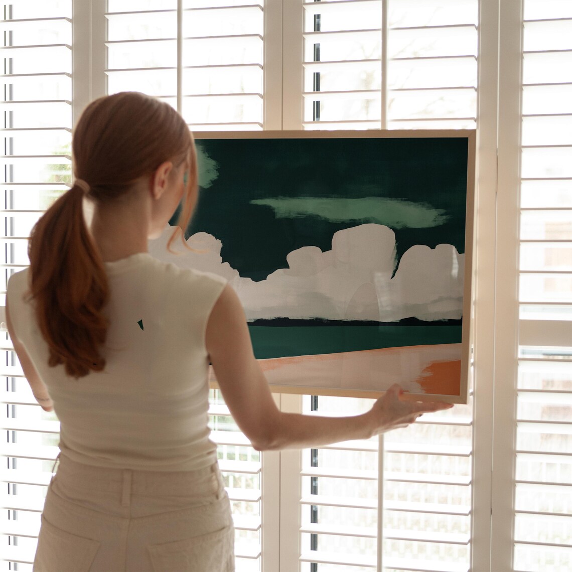 Minimalist Cloudscape - Vintage Travel Poster - Image 3