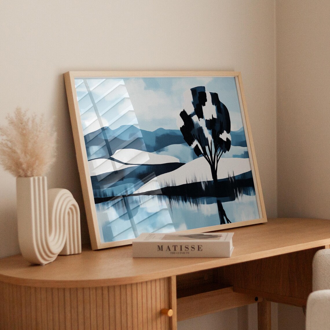 Modern Abstract Landscape, Minimalist Nature Print