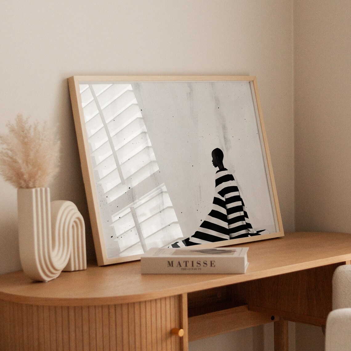 Abstract People Wall Art Print, Nordic Minimalist - Image 3