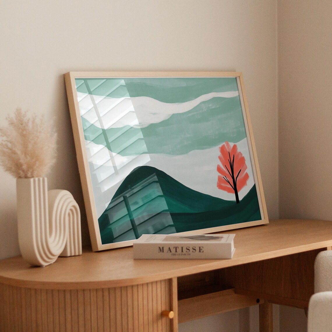 Modern Abstract Landscape, Minimalist Nature Print